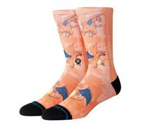 STANCE Charizard Crew Socks Pokemon Orange Patterned Calf Socks