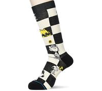 STANCE Checked Socks Black Peanuts Calf Large UK Sizes 8 - 12.5