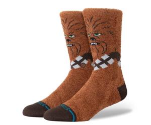 Stance Chewie Crew Socks Chewbacca Star Wars Brown Cozy Calf Socks Large