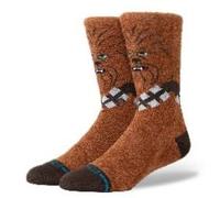 Stance Chewie Crew Socks Chewbacca Star Wars Brown Cozy Calf Socks Medium