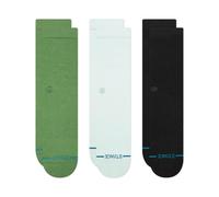 Stance Crew Sock - Icon 3 Pack (Ice Blue, Medium)
