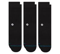 Stance Crew Sock - Icon - 3 Pack (Large, Black)