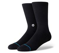 Stance Crew Sock - Icon (Black/White, Large)