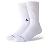 Stance Crew Sock - Icon (White/Black, Large)