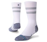 Stance Crew Sock - Run Light - Feel 360 x Infiknit (White, Medium)