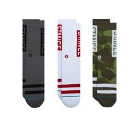 Stance Crew Sock - The OG - 3 Pack (Camo, Large)