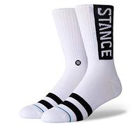 Stance Socks OG Crew – Cushioned, Arch Support – White, Size L (9-13)