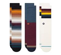 Stance Crew Socks - Breakwater - 3 Pack (Navy, Large)