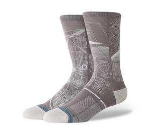 Stance crew socks Death Star Star Wars Grey