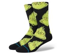 Stance x The Grinch - Mean One Black - Socks - black - M - 80% Cotton, 15% Polyester, 5% Elastane M
