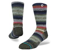 Stance Crew Socks - Merino Wool - Windy Peaks, Black, Large