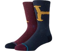 Stance Crew Socks - RON AND HARRY, Navy, Large