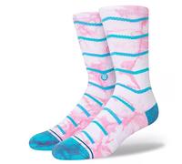 STANCE Crew Socks - Wade Collection Tie Dye Chevron, Large (35" - 38")