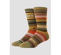 STANCE - Unisex Curren St Crew Socks - Chive - Casual Crew Socks