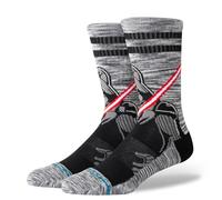 Stance Darth Crew Socks Star Wars Vader Black Striped Patterned Calf Large