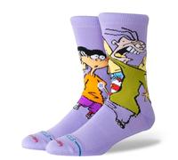 Stance Ed Edd Eddy Crew Socks Cartoon Network Purple Cushioned Calf Socks