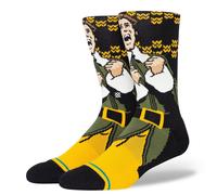 Stance Men's Crew Socks ~ Smilings My Favorite black