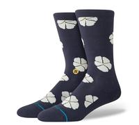 Stance Floral Crew Socks Navy Patterned Cushioned Calf Large