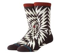 Stance Frackle Crew Socks Multi Patterned Calf Large