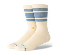 Stance Got Sol Crew Socks Canvas White Blue Sun Striped Calf Socks