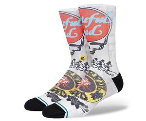 Stance Grate Crew Socks Grateful Dead White Calf Medium