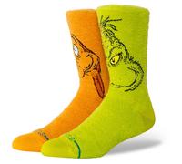 Stance The Grinch and Max Crew Socks Multi Cushioned Cozy Calf Socks One Pair Medium