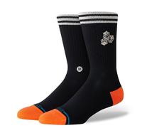 Stance High Roller Crew Socks Black Dice Cushioned Calf Medium