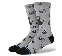 STANCE HOUSE OF MANDELA CREW SOCKS.MENS GREY NELSON INFIKNIT CALF UK 9 - 13 W22