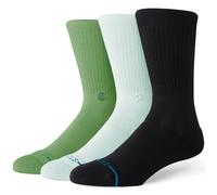 Stance Icon 3 Pack Crew Socks Cream men size L UK 8.5 - 12.5