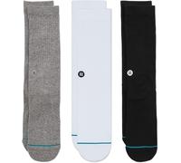 Stance Icon 3 Pack Socks - Black White Grey