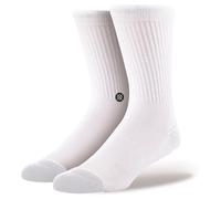 Stance Crew Sock - Icon - 3 Pack (Small, White)