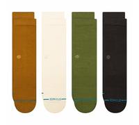 Stance Icon Crew 4 Pack Socks | Gold