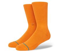 Stance Icon Crew Socks in Rust Size UK 8-12