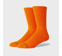 STANCE - Icon Crew Socks - Neon Orange - Unisex Casual Crew Socks