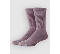Stance Icon Dyed Crew Socks plum L