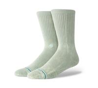 STANCE ICON DYED CREW SOCKS.SEA GREEN ACID WASH CUSHIONED ARCH SUPPORT W25