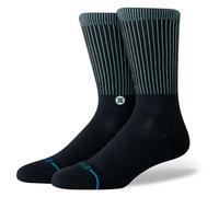 STANCE Icon Pop Crew Black Teal Cushioned Cotton Calf Medium
