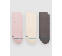 Stance Icon Quarter 3 Pack Socks lilac S