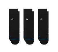 Stance Icon Quarter Sock I 3 Pack (Black, Medium)
