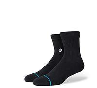 Stance Icon Quarter Sock (Black, Large)