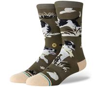 Stance Ishod Crew Socks | Dark Green, Large