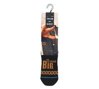 Stance King Of NY Crew Socks Biggie Notorious B.I.G Black Calf UK Sizes 5-12.5