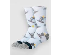 Stance Later Gator Crew Socks lightblue M