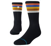 Stance Maliboo Ribbed Mid Crew Walking Sock - Black Striped