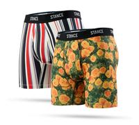 STANCE MENS 2 PACK BOXER BRIEF.NEW GOOD TIMES MULTI PAIRS PATTERN UNDERWEAR S25