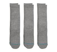 Stance Socks Crew 3 Pack Mens Icon Grey Heather