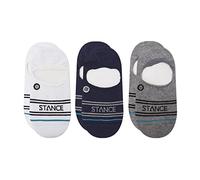 Stance Men's Basic No Show Socks [3 Pack] Socks (Small, Navy)