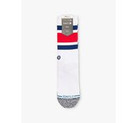 Stance Mens Stance Boyd Logo-Embroidered Crew-Length Cotton-Blend Crew Socks Blu S