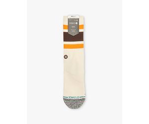 Stance Mens Stance Boyd Logo-Embroidered Crew-Length Cotton-Blend Crew Socks Ofw L