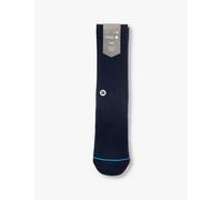 Stance Mens Stance Icon Logo-Embroidered Crew-Length Cotton-Blend Crew Socks Blw L
